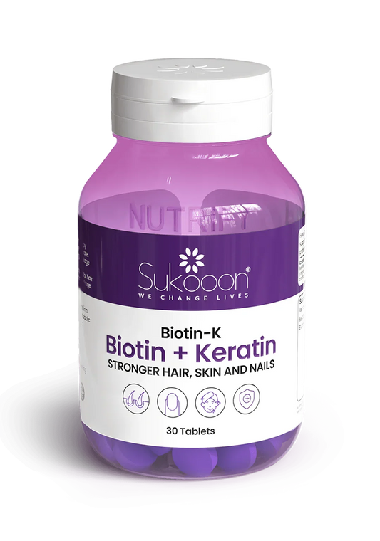 BIOTIN-K (Biotin + keratin) - Stronger Hair, Skin & Nails