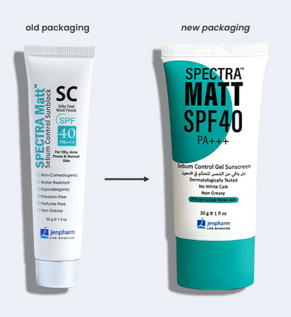 Jenpharm Spectra Matt Sunscreen SPF 40 PA+++