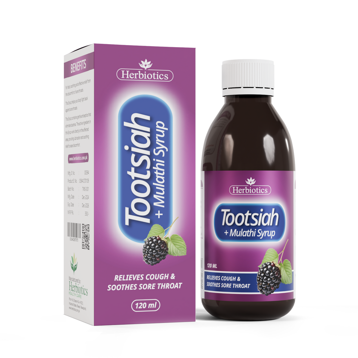 Toot Siah+Mulathi Syrup 120ml